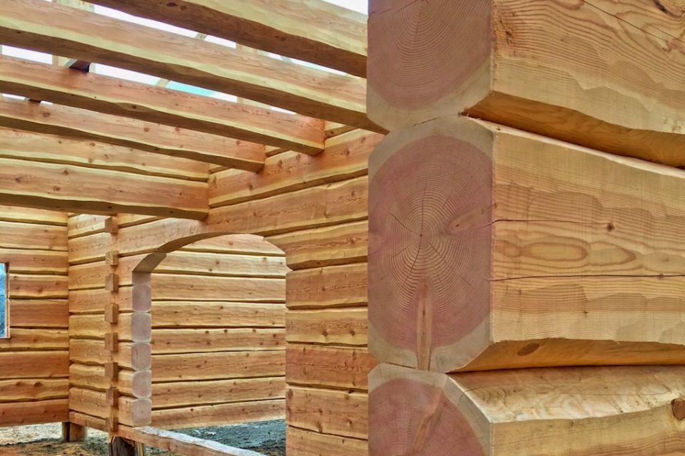 Dovetail Log House Construction Detail