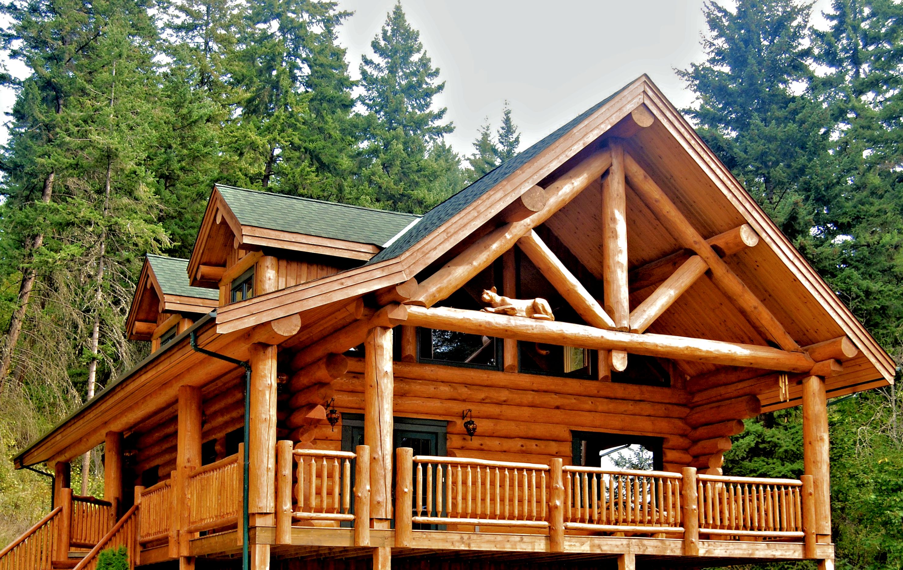 Russell Log Home on McKay Bay - North American Log Crafters