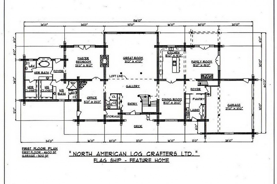 Log House Floor Plan
