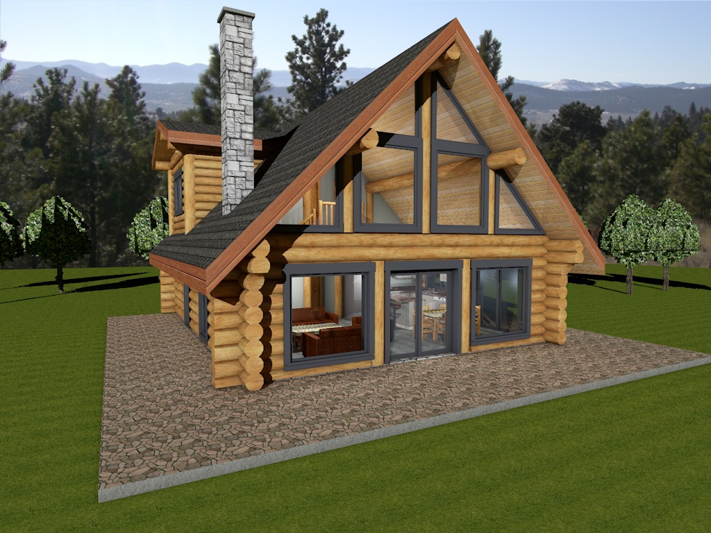 Horseshoe Bay Log House Plans Log Cabin BC Canada USA