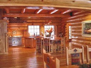 Log Home Kitchens - North American Log Crafters